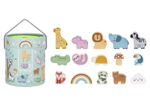 ОБРАЗОВАТЕЛЬНАЯ ИГРА TOUCH AND MATCH WOOPI GREEN MONTESSORI TYSTERY BOX