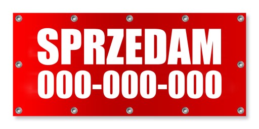 BANER - BANNER WZMOCNIONY - 300x100 cm - 3x1 m