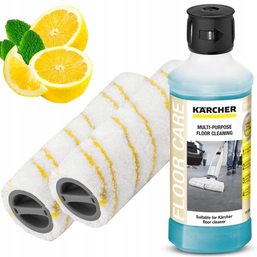 KARCHER LIQUID RM 536 + ЖЕЛТЫЕ ВАЛИКИ - ДЛЯ ШВАБРЫ FC 3 FC 5 FC 7