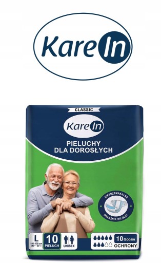 ПОДГУЗНИКИ ДЛЯ ВЗРОСЛЫХ KAREIN CLASSIC L 10 ШТ.
