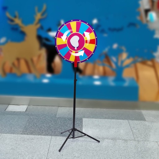 Koło loterii z trójkątnym stojakiem podłogowym 60cm 100-180cm