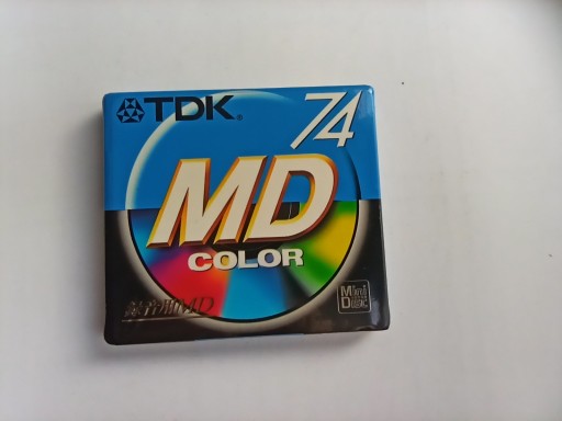 MiniDisc MD TDK MD-Color Синий 74 новый 1шт-