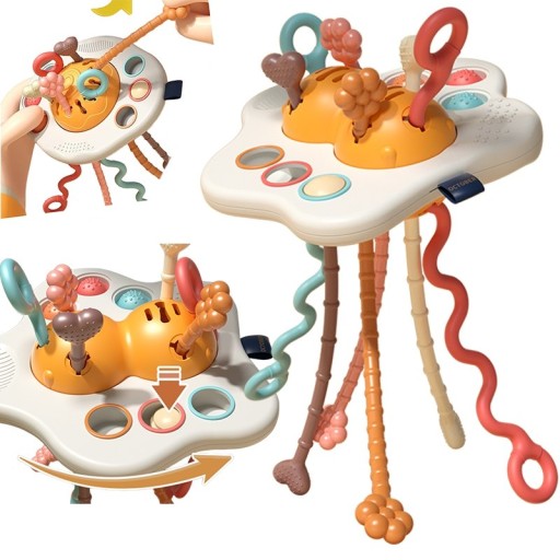 WOOPIE BABY Zabawka Sensoryczna Montessori Gryzak Grzechotka Wielofunkcyjny