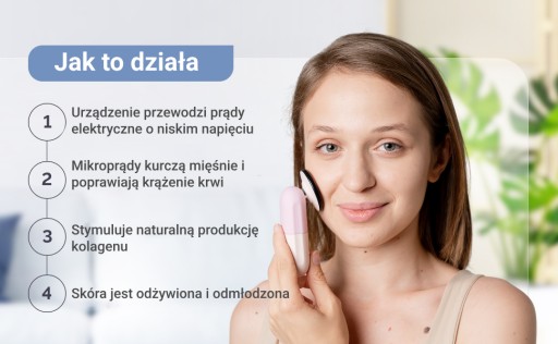 Микротоковый массажер антивозрастной массаж лица с подогревом GESS