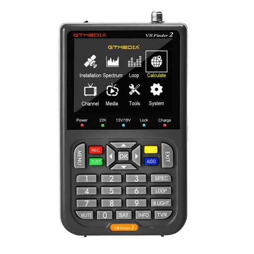 ИЗМЕРИТЕЛЬ СПУТНИКОВОГО СИГНАЛА V8 FINDER2 DVB-S2X ЖК-дисплей