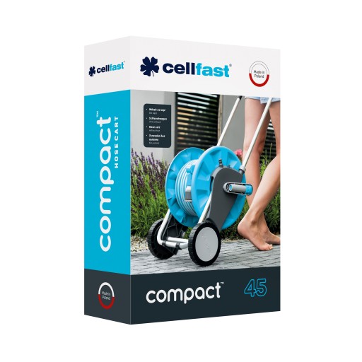ТЕЛЕЖКА CELLFAST, БАРАБАН, КАТУШКА, ПОДСТАВКА ДЛЯ КОМПАКТНОГО САДОВОГО ШЛАНГА 1/2