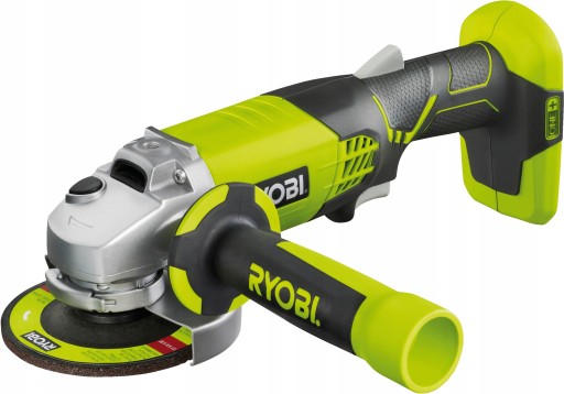 АККУМУЛЯТОРНАЯ УГЛОВАЯ ШЛИФОВАЛЬНАЯ МАШИНА RYOBI 115 мм R18AG 18 В + 2 Ач ОДИН + СУМКА