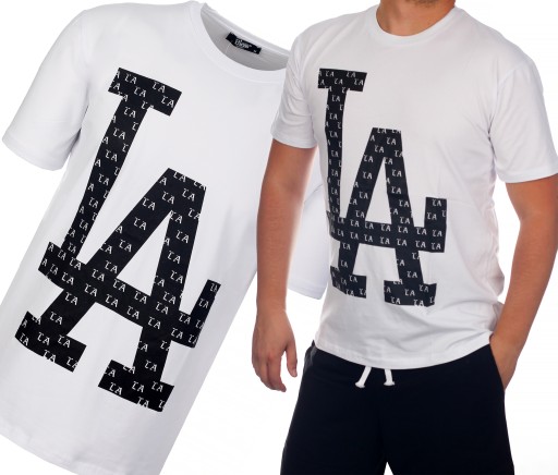 T-SHIRT MĘSKI KOSZULKA BAWEŁNIANA BIAŁY TS2345_XL