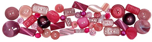 28mm Guziki ozdobne 12 sztuk kolor BRUDNY RÓŻ/BAKŁAŻAN K158 9002