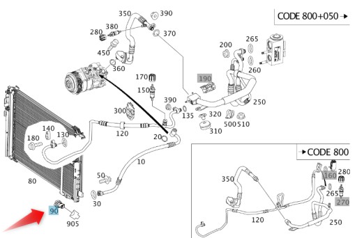 ДАТЧИК ДАВЛЕНИЯ КОНДИЦИОНЕРА MERCEDES A2110000283