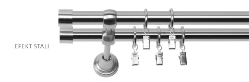 ДВОЙНОЙ КАРДИН 200 СМ 19+19 ММ SMART METAL 3 ЦВЕТА RENA
