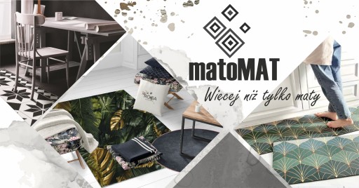 Dywan na patio geometryczne kwiaty wzory na wymiar