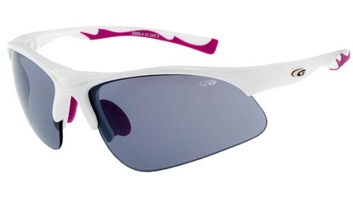 Солнцезащитные очки GOGGLE E992-1 бело-розовые