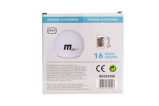 ПЛАВАЮЩАЯ ЛАМПА ДЛЯ ДЖАКУЗИ СПА mSPA БАССЕЙН Водонепроницаемый USB RGB LED ПУЛЬТ ДИСТАНЦИОННОГО УПРАВЛЕНИЯ