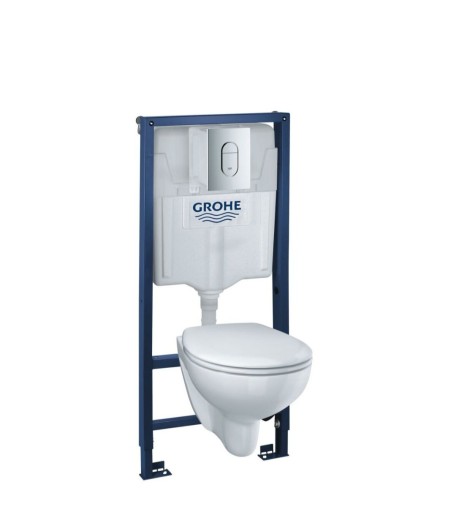 ZESTAW PODTYNKOWY WC GROHE SOLIDO Z MISKĄ GROHE RIMLESS