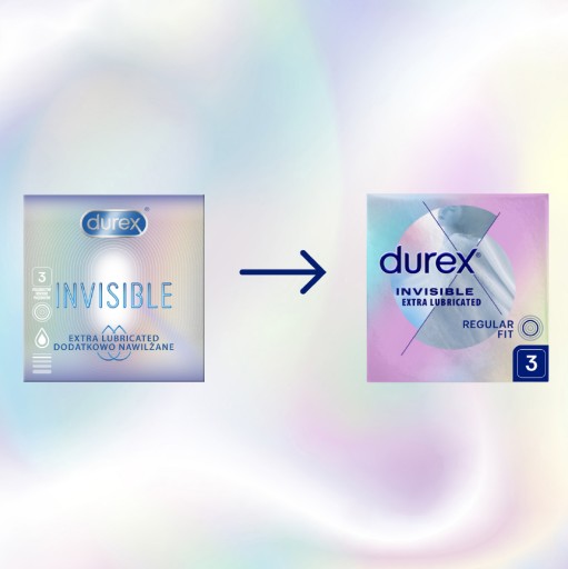 DUREX INVISIBLE - тончайшие презервативы, 3 шт.