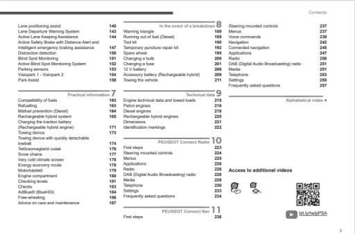 Peugeot 3008 5008 2020-2024 17 wersji Instrukcja Obsługi Polski