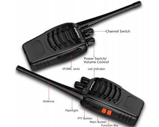2 рации BAOFENG BF888S PMR WALKWAY