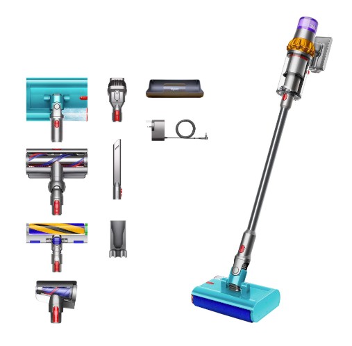 ВЕРТИКАЛЬНЫЙ ПЫЛЕСОС DYSON V15S ОБНАРУЖАЕТ ПОДВОДНУЮ РАБОТУ ВЛАЖНОЙ РАБОТЫ HEPA-ФИЛЬТР
