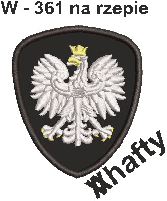 Польский герб, патриотическая нашивка на липучке.