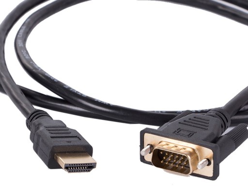 КАБЕЛЬ VGA — HDMI, ЗОЛОТОЙ КАБЕЛЬ D-SUB FULL HD, 2 М