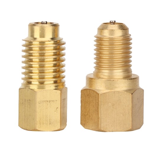 2 ПЕРЕХОДНИК R134A ДЛЯ КОНДИЦИОНЕРОВ ВОЗДУХА 1/4SAE-1/2ACME