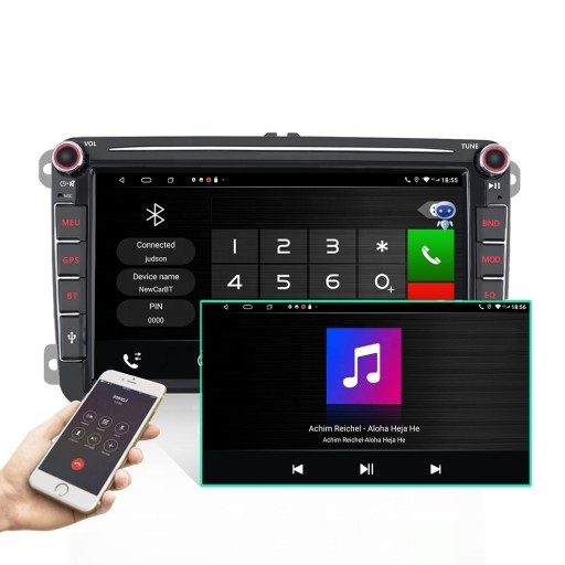 РАДИО МОНИТОР ANDROID AUTO APPLE CARPLAY 2 КАМЕРЫ