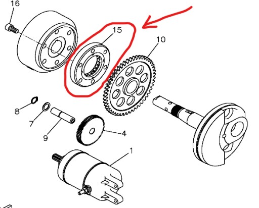 ПОДШИПНИК СЦЕПЛЕНИЯ BENDIX BENDIKS STAR ATV Linhai V-TWIN 520/550/600cc