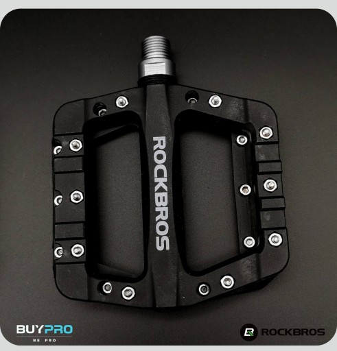 PEDAŁY PLATFORMOWE LEKKIE MTB nylon BLACK ROCKRBOS