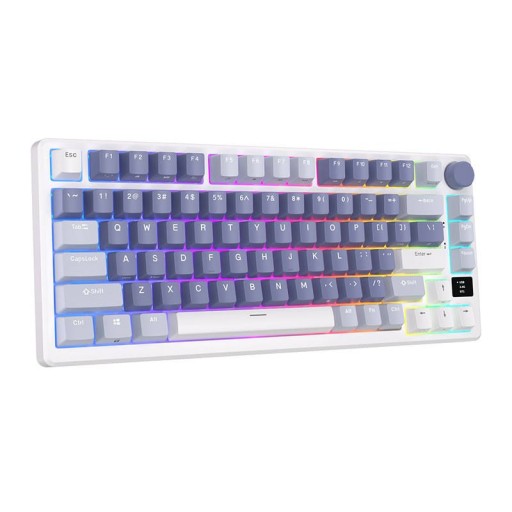Беспроводная механическая клавиатура Royal Kludge RKM75 RGB, серебристый переключатель