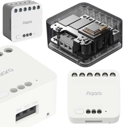 УМНОЕ ИНТЕЛЛЕКТУАЛЬНОЕ РЕЛЕ AQARA ДЛЯ ВОРОТ, РОЛЬСТАВНИ, ВЫКЛЮЧАТЕЛЕЙ ZIGBEE MATTER