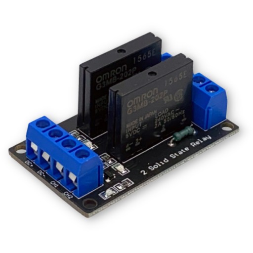 Moduł 2-kanałowy SSR OMRON 5V 10A przekaźnik sterowany stanem niskim 0V