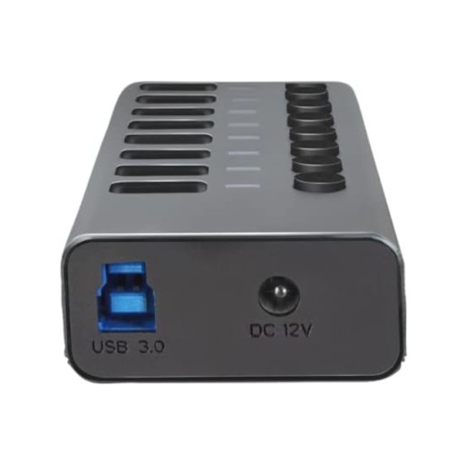 USB-концентратор 7x 3.0 +1 алюминиевый разветвитель портов
