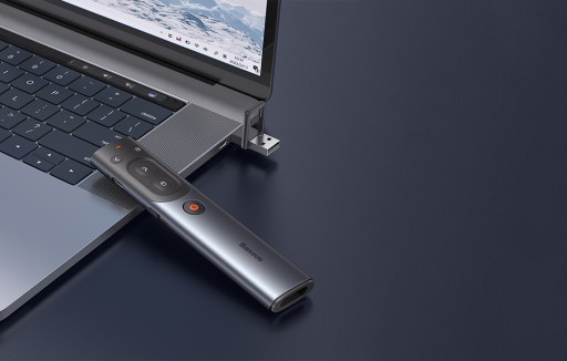 МНОГОФУНКЦИОНАЛЬНАЯ ЛАЗЕРНАЯ УКАЗКА ДЛЯ УДАЛЕННОЙ ПРЕЗЕНТАЦИИ BASEUS 300 МАч USB-C