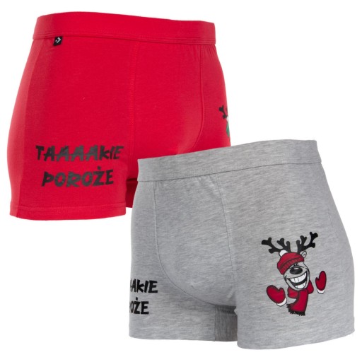 Рождественские боксеры мужские трусики 2 шт XXL Gift Moraj