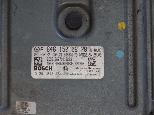 ЭБУ ЭБУ MERCEDES A6461500678 0281013784