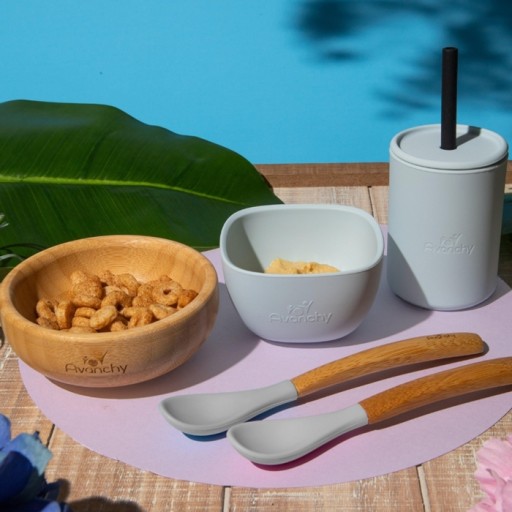 Детский обеденный набор AVANCHY Bamboo Gree