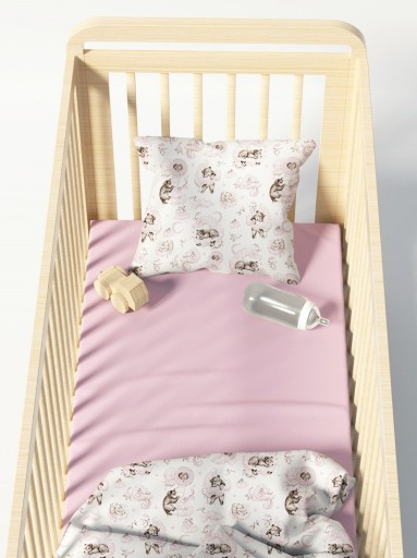 ПРОСТЫНЯ ИЗ ХЛОПКОВОГО ДЖЕРСИ 140x70см BABYMAM