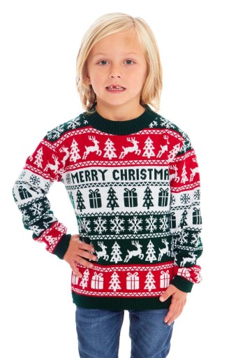 SWETER ŚWIĄTECZNY DLA DZIECKA MERRY CHRISTMAS 6/7