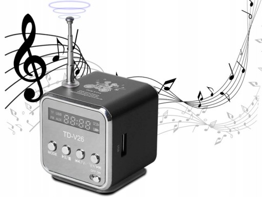 МАЛЕНЬКИЙ ПОРТАТИВНЫЙ РАДИОДИНАМИК FM-РАДИО USB-КАЧЕСТВА