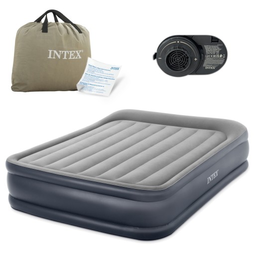 ВЕЛЮРОВЫЙ НАДУВНОЙ МАТРАС С НАСОСОМ 230В INTEX BED 64136