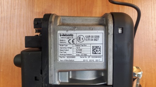 Webasto DG9H 18K463 AF Ford Mondeo MK5 Evo Дизель