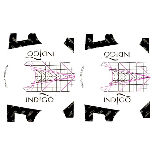 slay INDIGO ПРОЗРАЧНЫЕ ШАБЛОНЫ 100 шт. прозрачные для наращивания