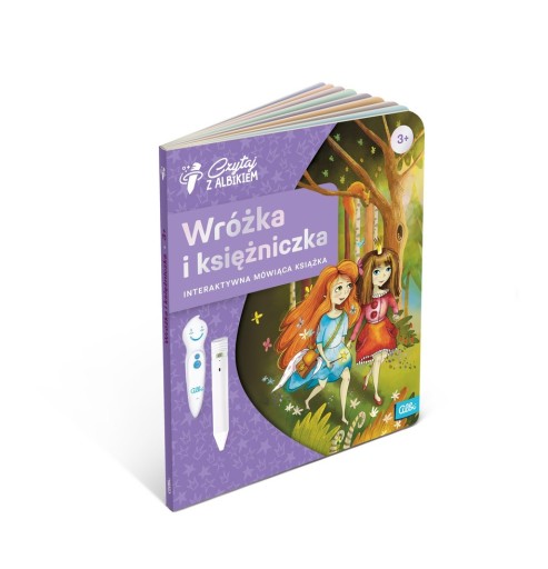 Фея и принцесса Читая с альбиком разговорной книгой Альбик