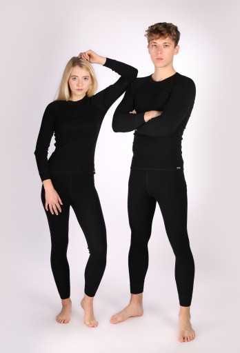 Мужская термофутболка NZ из шерсти мериноса, черная, 3xl