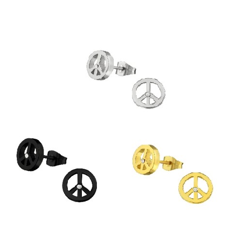 Серьга ART из хирургической стали 316L PEACE Pacific