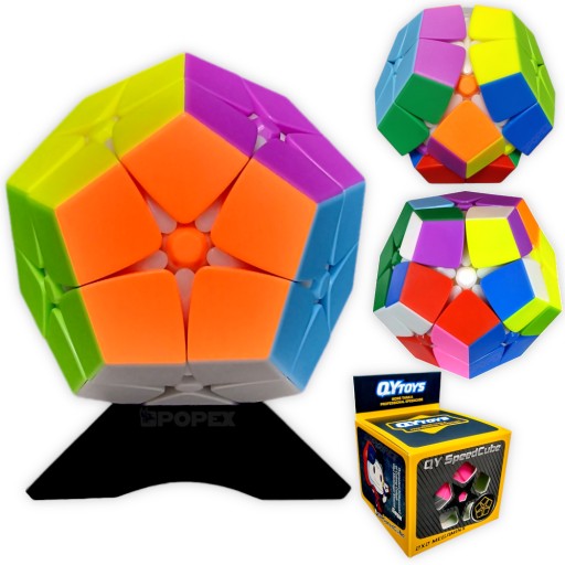 ОРИГИНАЛЬНАЯ ИГРА MEGAMINX CUBE 2x2 KILOMINX ПОДАРОК ​​РЕБЕНКУ + ПОДСТАВКА
