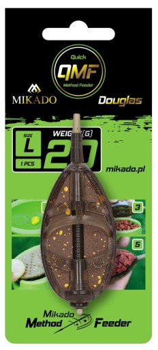 KOSZYCZEK zanętowy - METHOD FEEDER DOUGLAS Q.M.F. SYSTEM L - 30g MIKADO