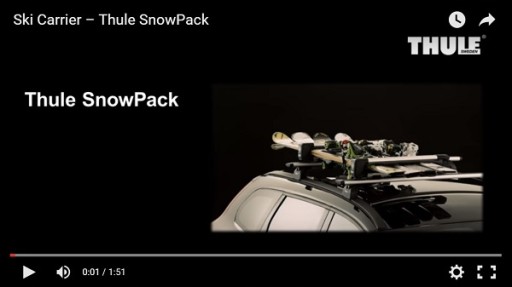 Ручка багажника для лыж THULE 2 доски ВЫДВИЖНАЯ