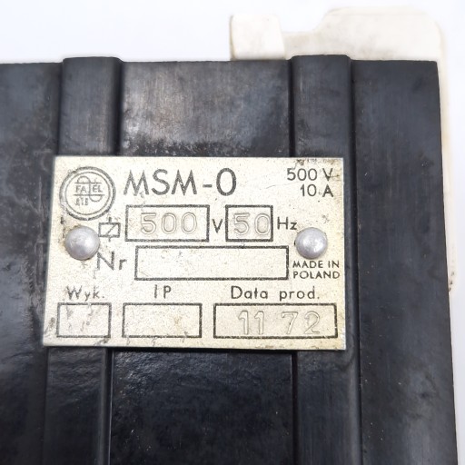 КОНТАКТОР FAEL MSM-0 500В 10А КАТУШКА 380В